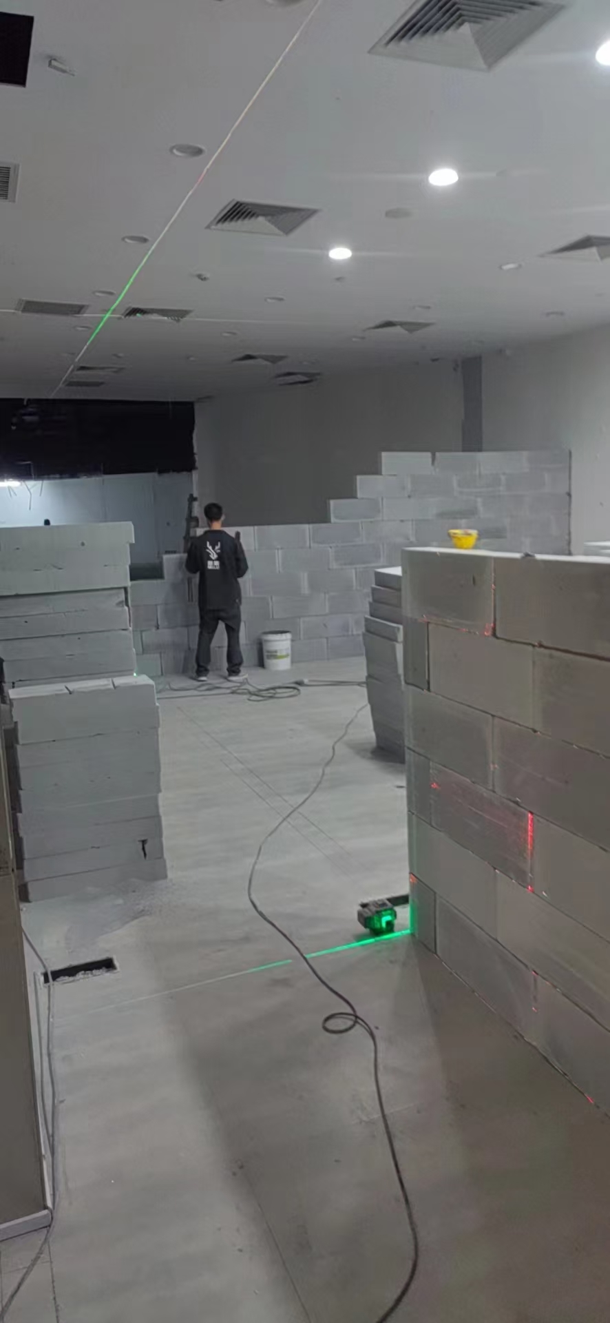 加气块隔墙施工参考